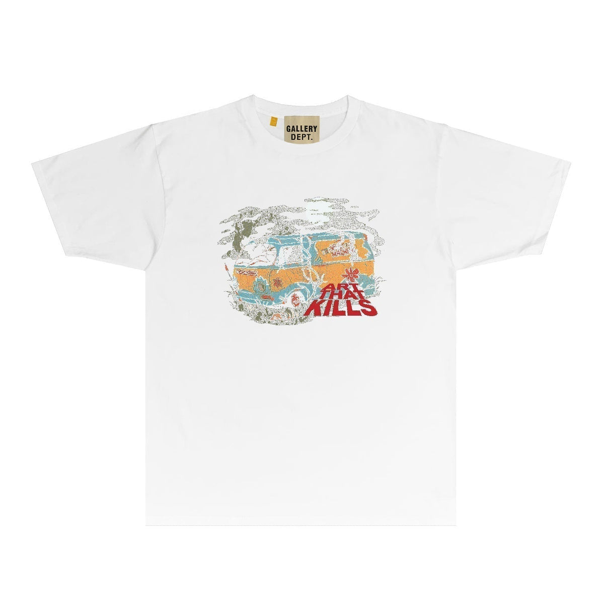Gallery Dept T Shirt Retro Printed Loose Short-Sleeved Shirt