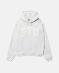 STU APPLIQUE HOODIE WHITE