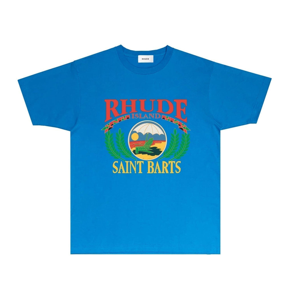 Rhude T-shirts Printed Trendy Pure Cotton