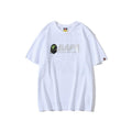 Bathing Ape T-Shirt Summer Short Sleeve Letter Print Round Neck Pullover T-shirt