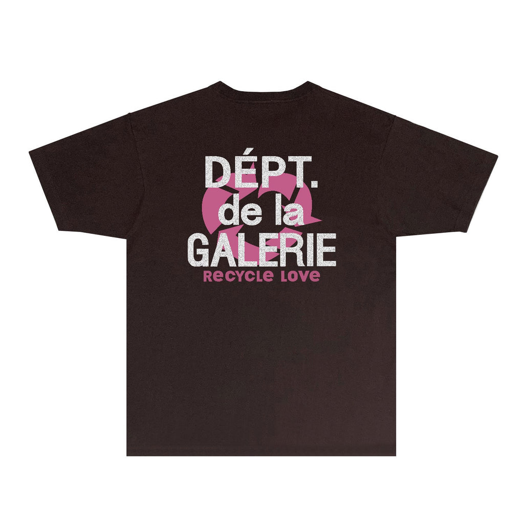 Gallery Dept T Shirt Retro Printed Loose Short-Sleeved Shirt