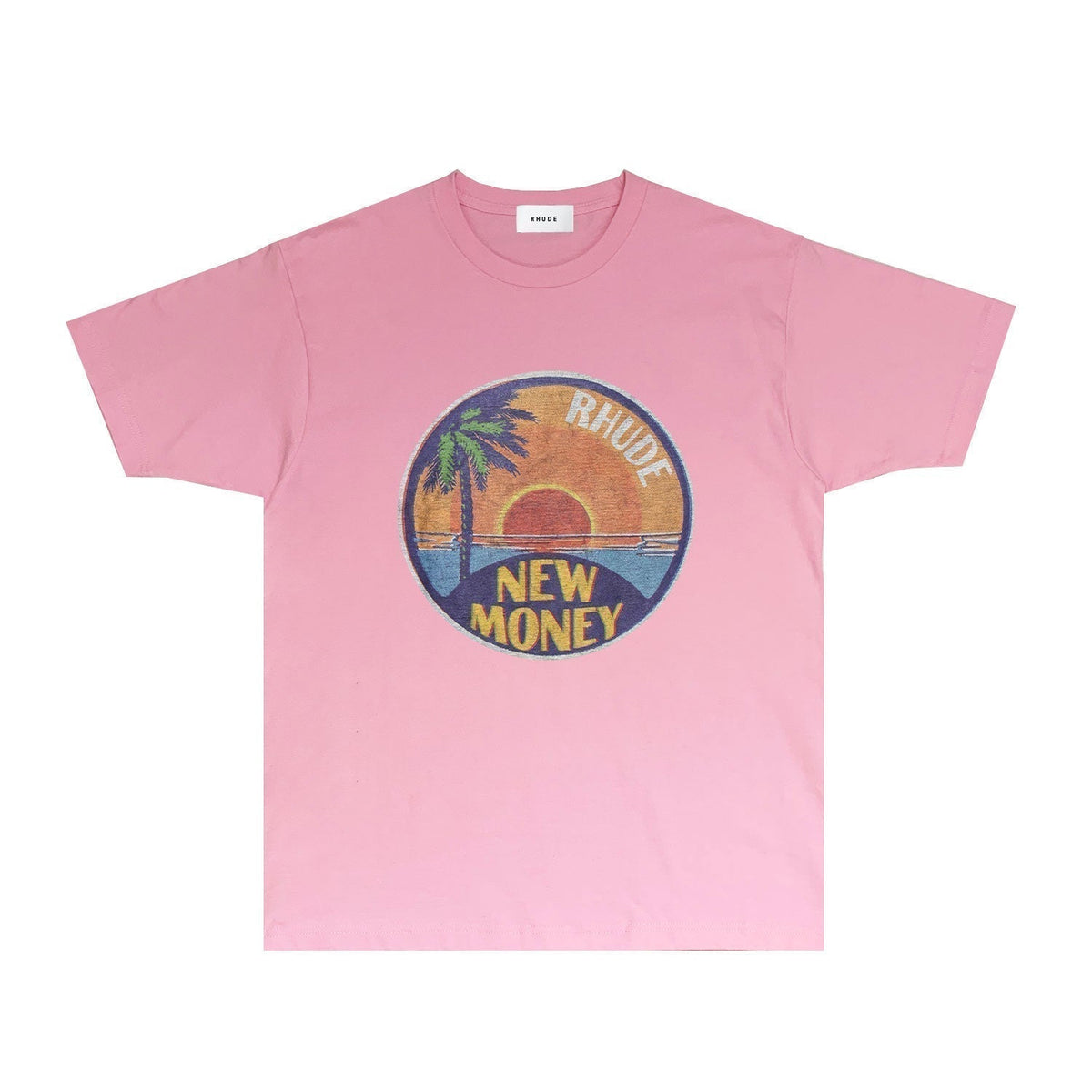Rhude T-shirts Printed Trendy Pure Cotton