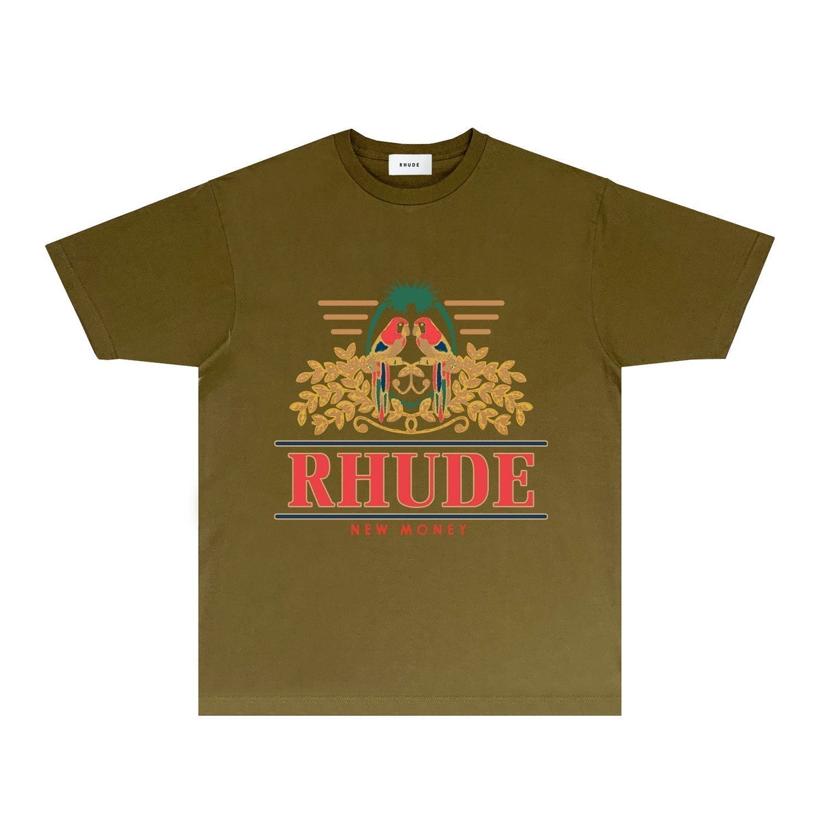 Rhude T-shirts Printed Trendy Pure Cotton