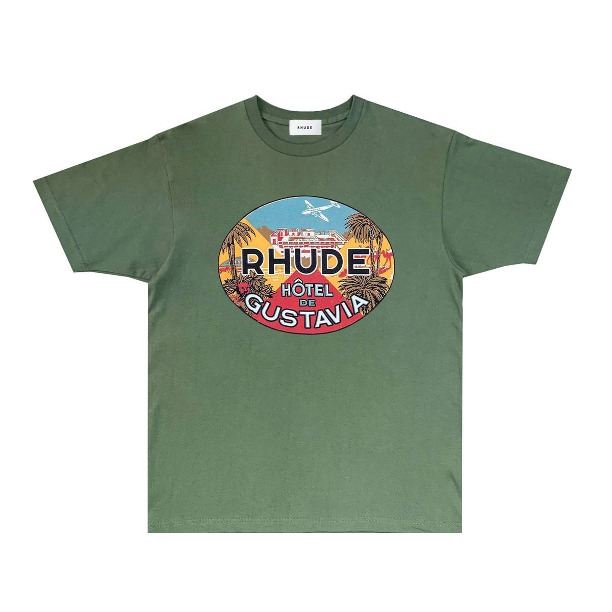 Rhude T-shirts Printed Trendy Pure Cotton