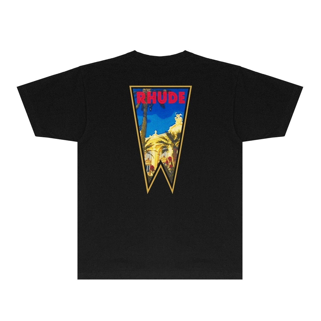 Rhude T-shirts Printed Trendy Pure Cotton