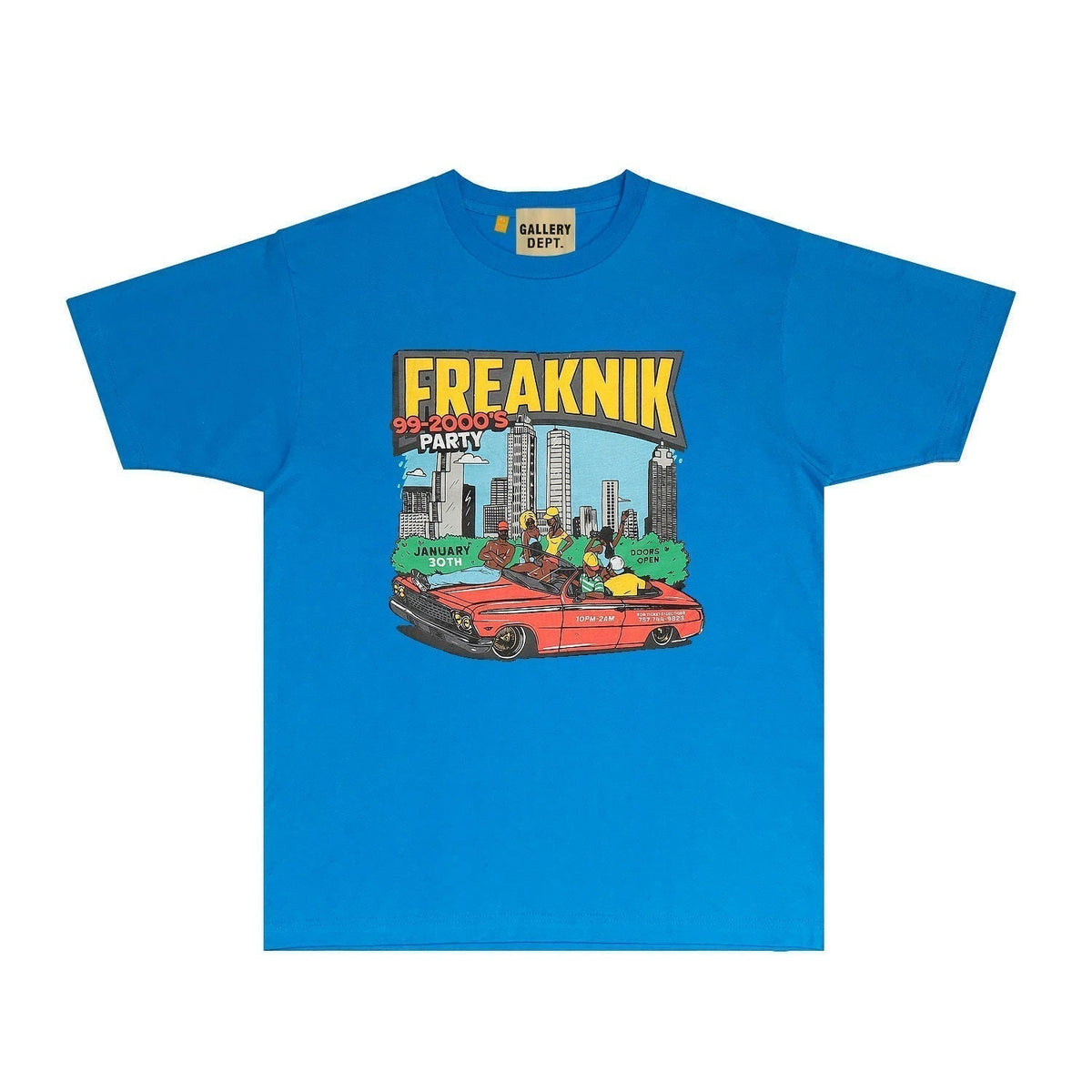 Gallery Dept T Shirt Retro Printed Loose Short-Sleeved Shirt