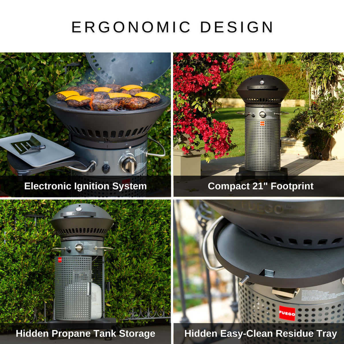 Fuego Element Hinged F21C-H 21 Gas Grill