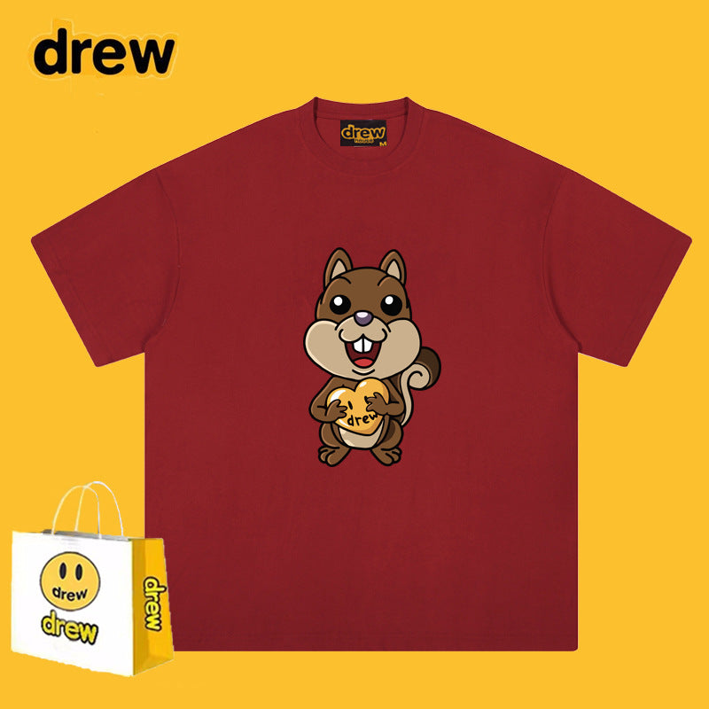 Drew T-shirts Smiley Bear Printed Short Sleeve