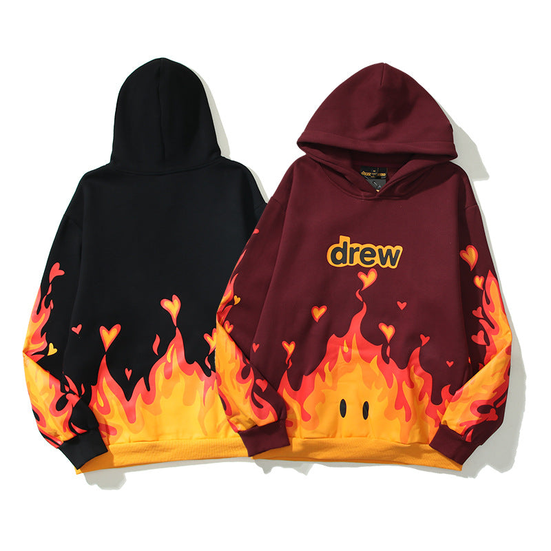 Drew House Hoodie Unisex Loose Casual Fleece Hoodie