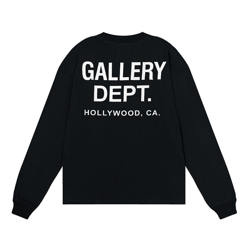Gallery Dept T-shitrs Double Yarn Cotton Long Sleeve T-shirt