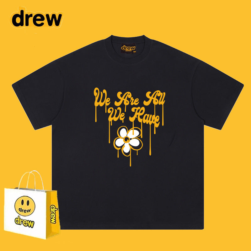 Drew T-shirts Short Sleeve Letter Print