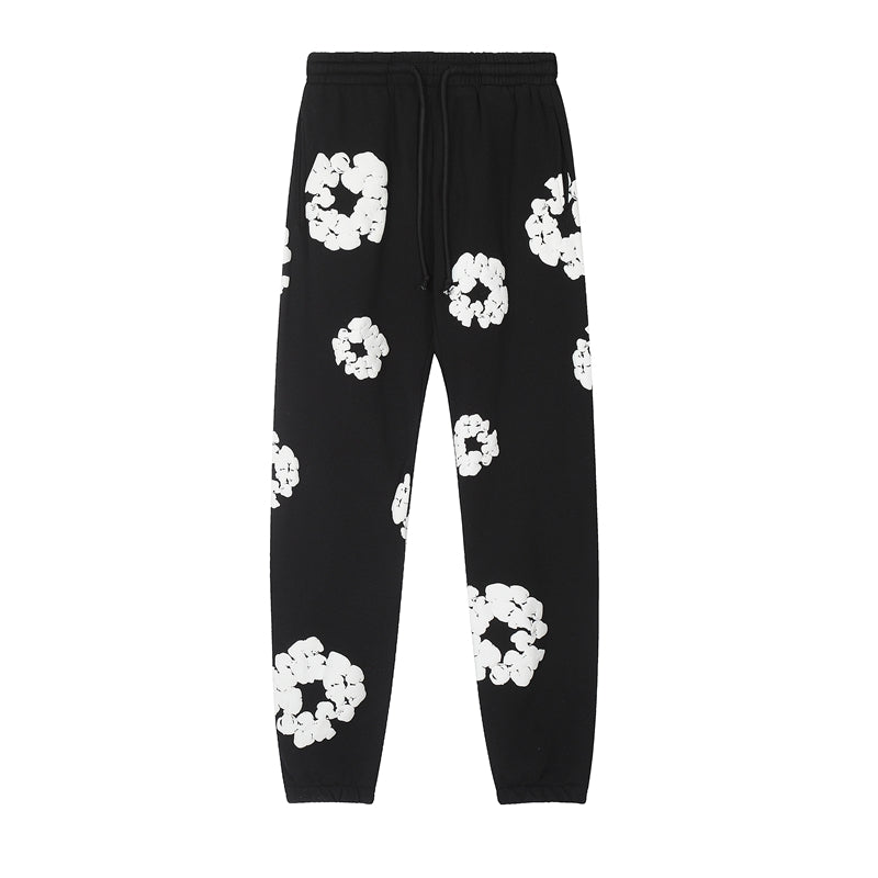 Denim Tears Outfit:Hoodie/Sweatpants (Separate Purchase Options) Loose Hooded Sweatshirt Casual Sweatpants