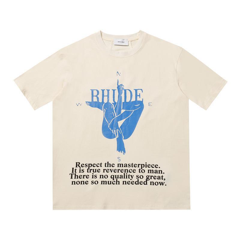 Rhude T-shirt Leopard Print Short Sleeve T-shirt