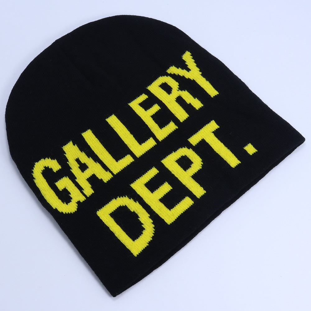 GALLERY DEPT Hat men's and women's alphabet knitted hat autumn and winter outdoor