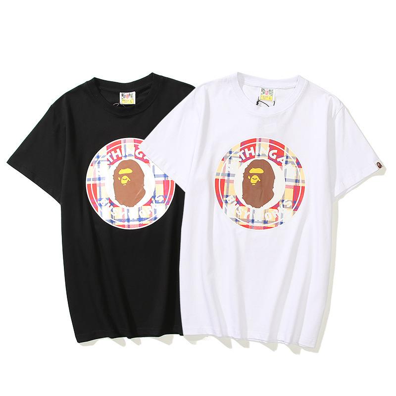 Bathing Ape T-Shirt Summer Ape Head Shark Daily Casual Short Sleeve T-shirt