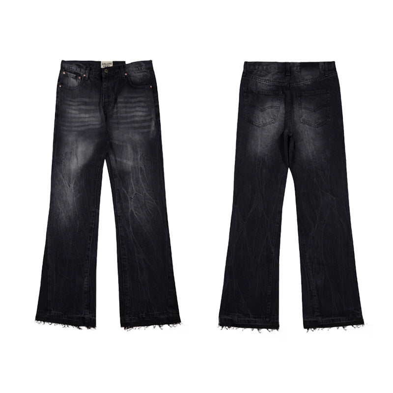 Gallery Dept Jeans Color-matching Flared Jeans Floor-mopping Straight Pants