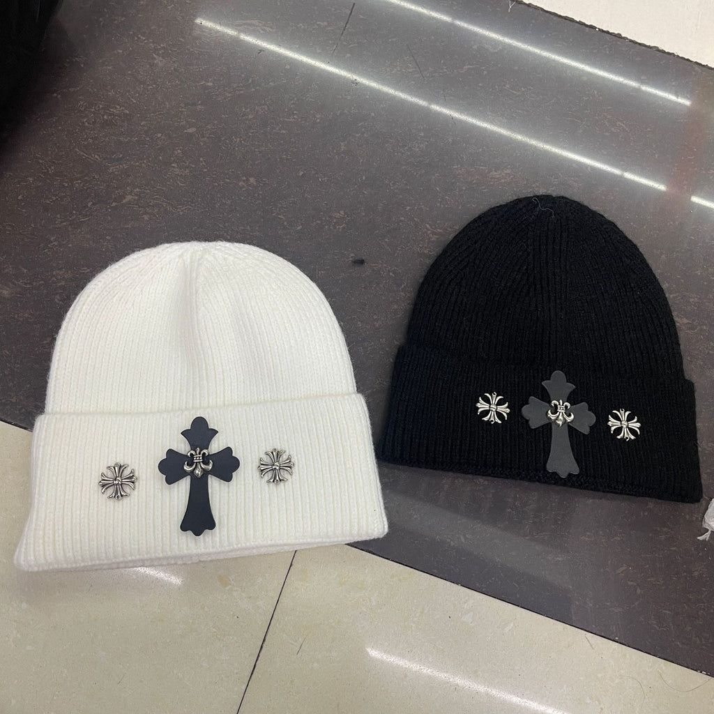 Chrome Heart Beanie Knitted Hat Autumn/Winter Male Female