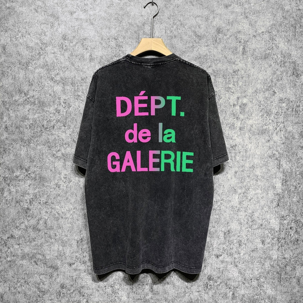 Gallery Dept T Shirts Tee Shirt Washed and Worn Short Sleeve T-shirt Blouse