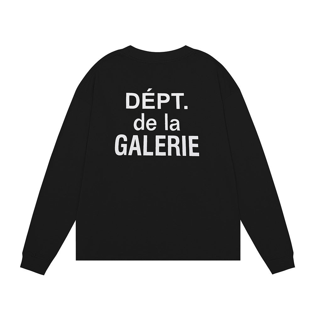 Gallery Dept Long Sleeve Shirt Alphabet Slogan Pocket Long Sleeve T-Shirt Bottom Shirt