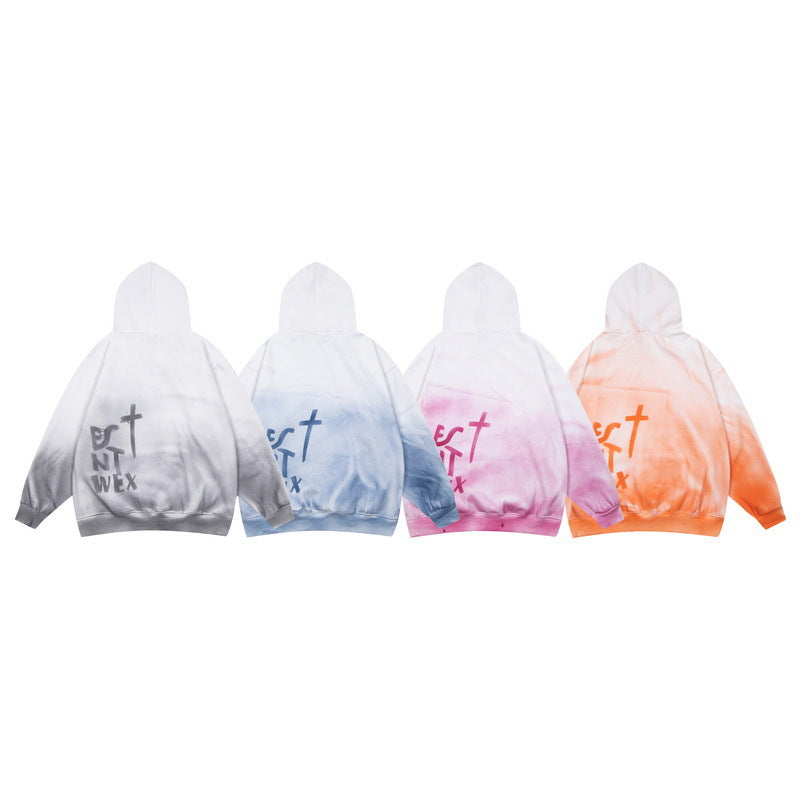 Gallery Dept Hoodie hand-painted paint point gradual change tie-dye hooded sweater
