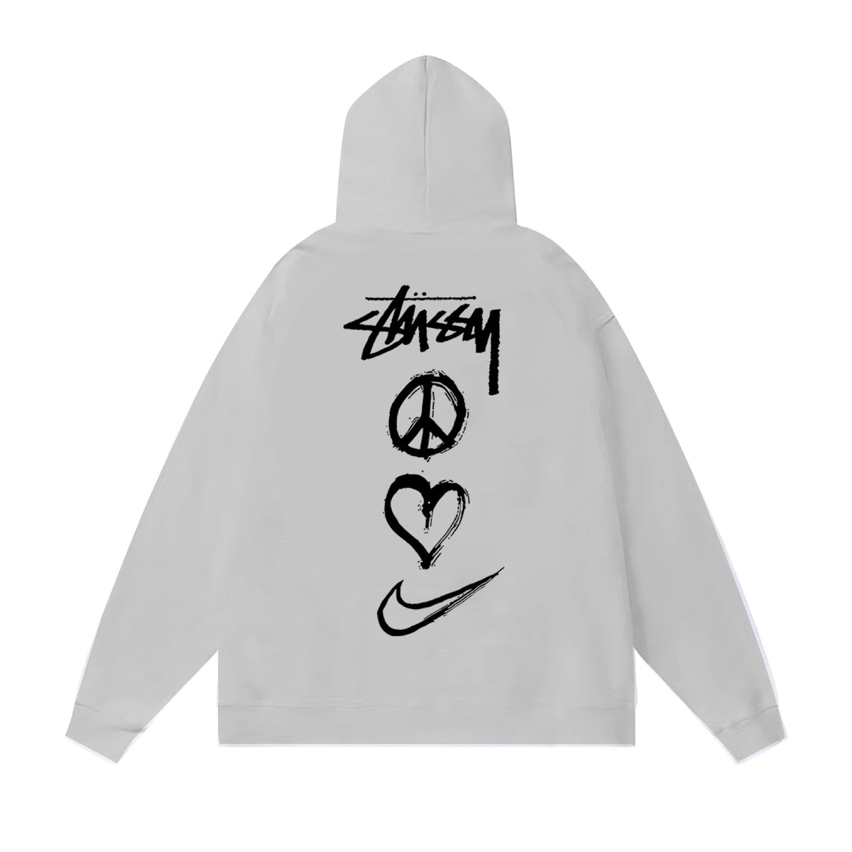 Stussy Hoodie Fall/Winter Fleece Hooded Sweater