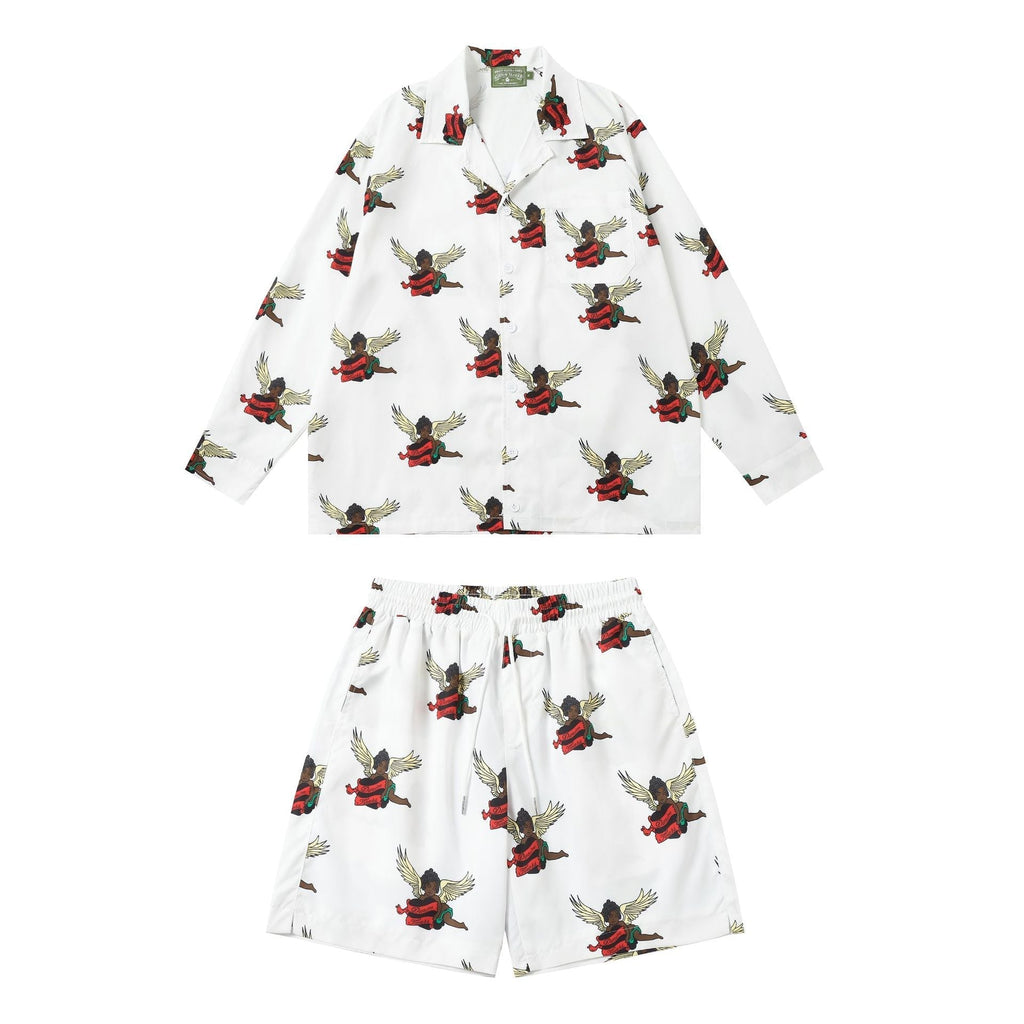 Denim Tears Shirt Short Sleeve Top, Long Sleeve Top, and Shorts (Sold Separately)
