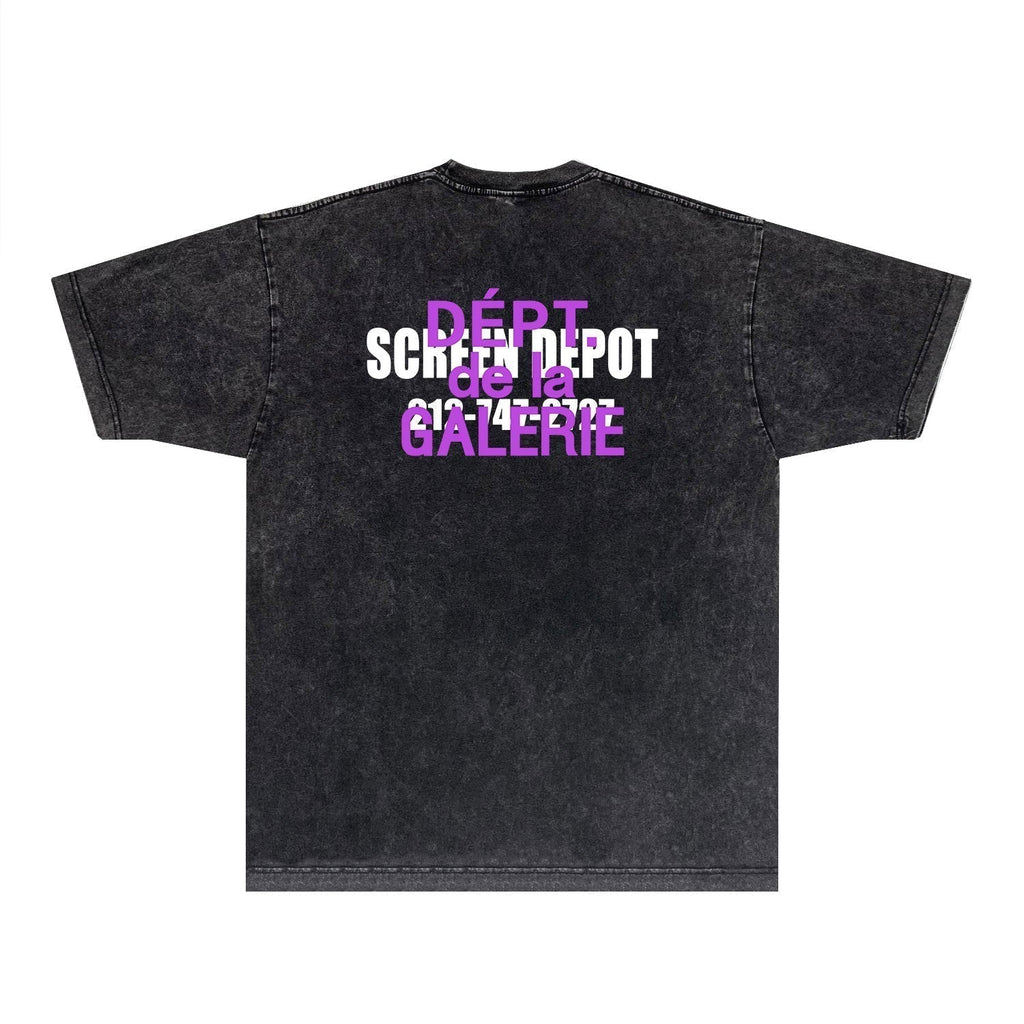 Gallery Dept T Shirts Tee Shirt Washed and Worn Short Sleeve T-shirt Blouse