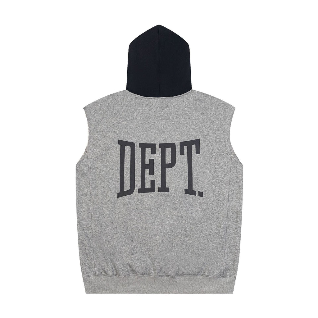 Gallery Dept Hoodie Letter Sleeveless Hooded Sweater