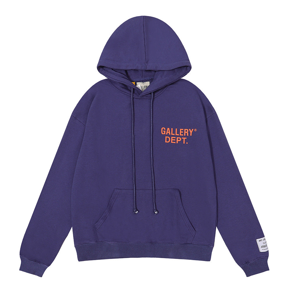 Gallery Dept Hoodie Micro Label Alphabet Slogan Hooded Sweater