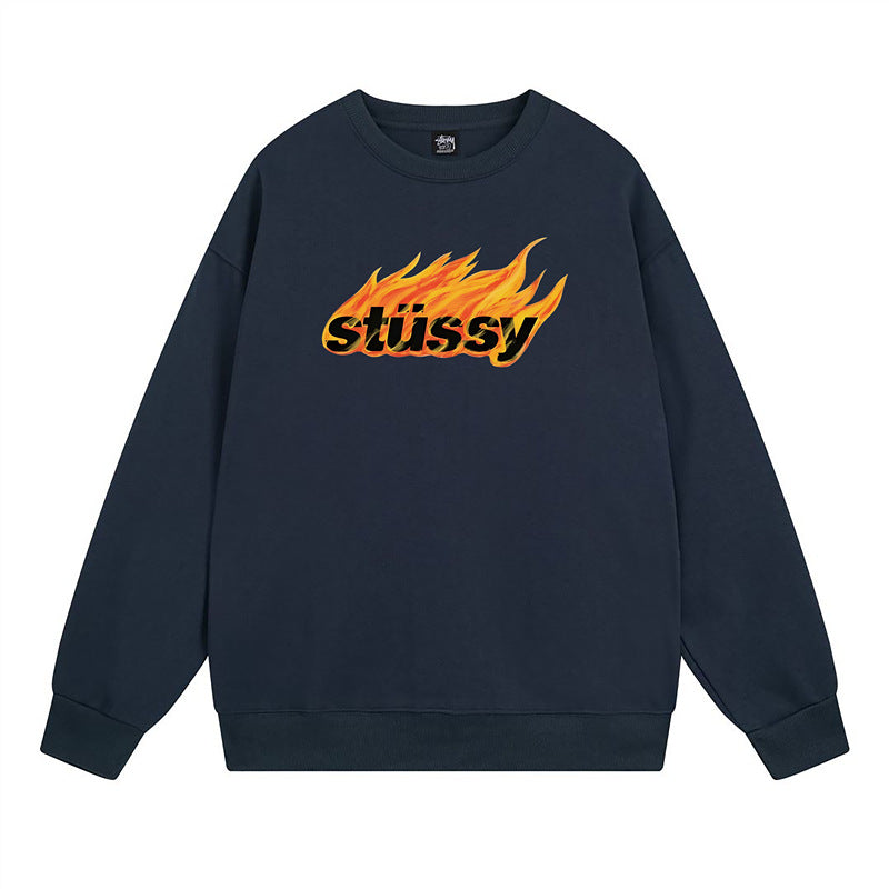 Stussy Sweatshirts Crew Neck Fleece Sweater