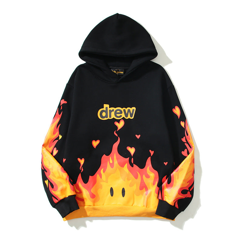 Drew House Hoodie Unisex Loose Casual Fleece Hoodie