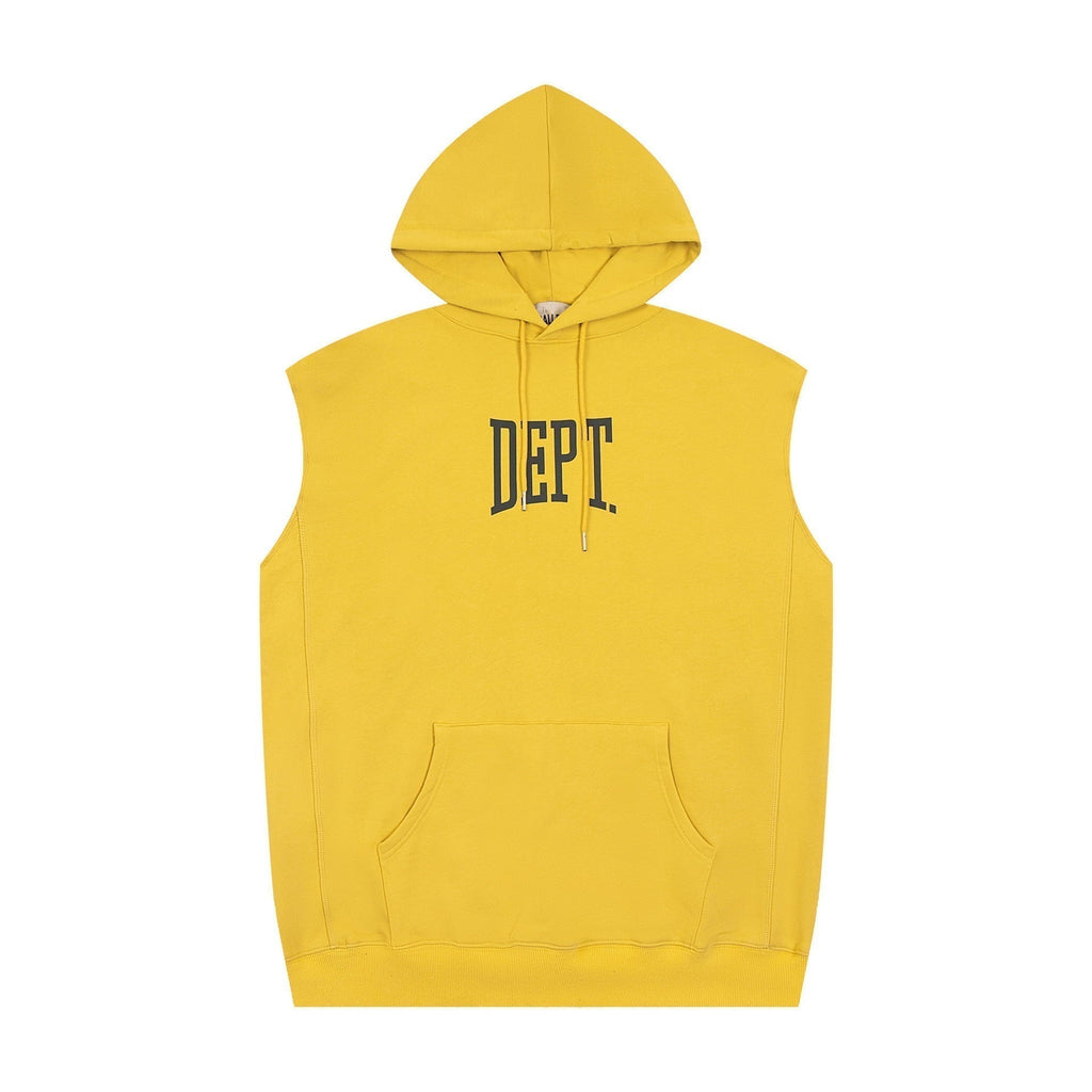 Gallery Dept Hoodie Letter Sleeveless Hooded Sweater