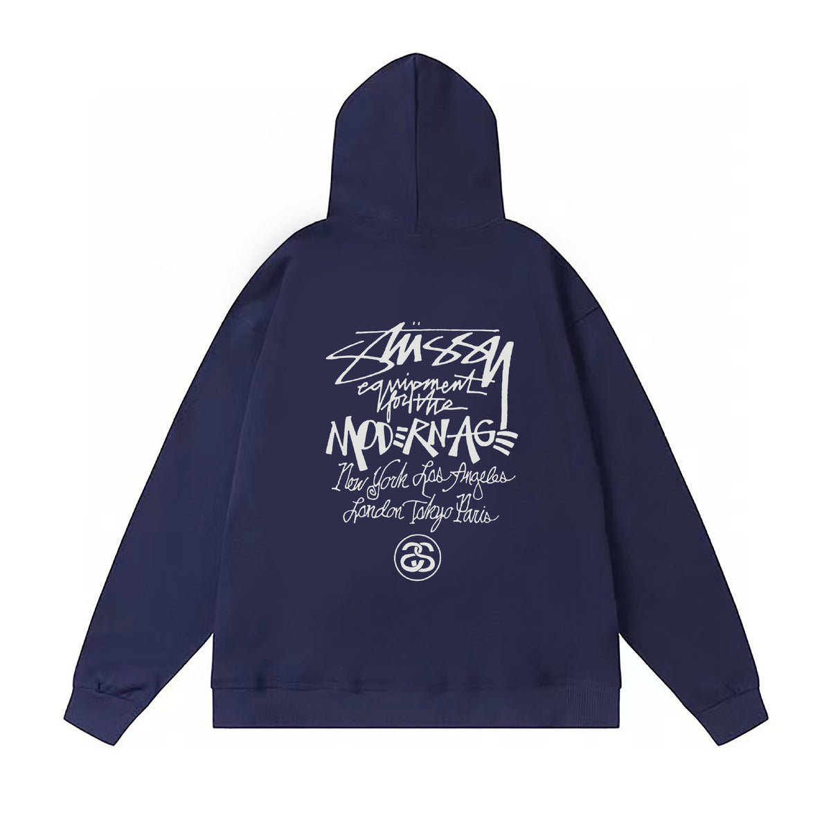 Stussy Hoodie Fall/Winter Fleece Hooded Sweater
