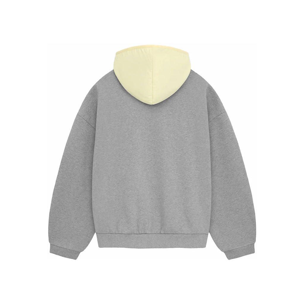 SS24 Hoodie Dark Heather Oatmeal/Garden Yellow